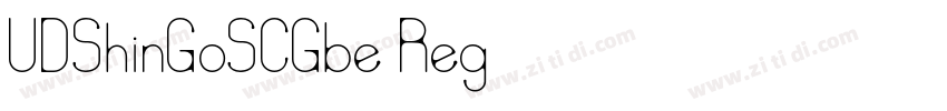 UDShinGoSCGbe Reg字体转换